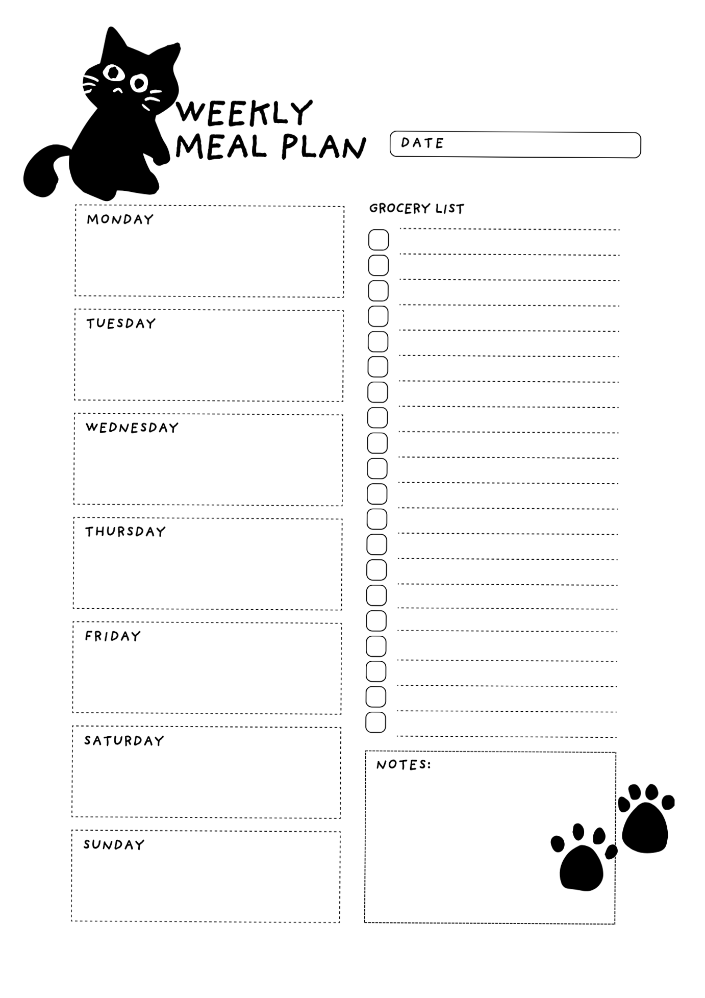 👰 🍰 dream life manifestation: Jiji Inspired Weekly Planner | Digital Design & Creative Assets