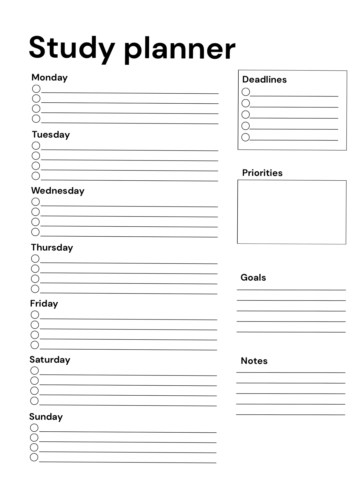 📅 🖇️ dream life manifestation: Minimalist Study Planner Design | Digital Planners | Creative Assets