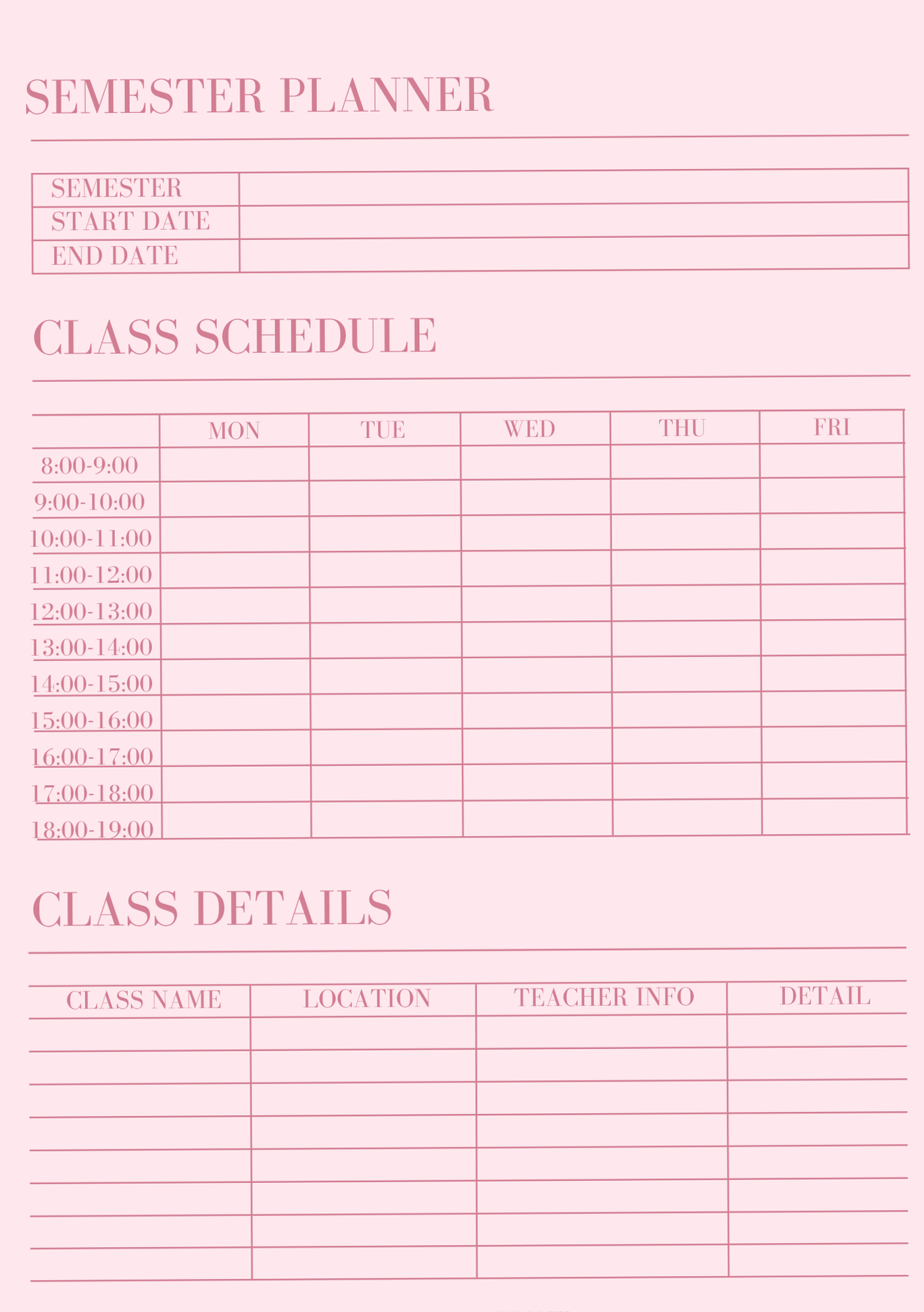 🍰 🍰 dream life manifestation: Minimalist Academic Study Planner Pink: Exam Prep PDF