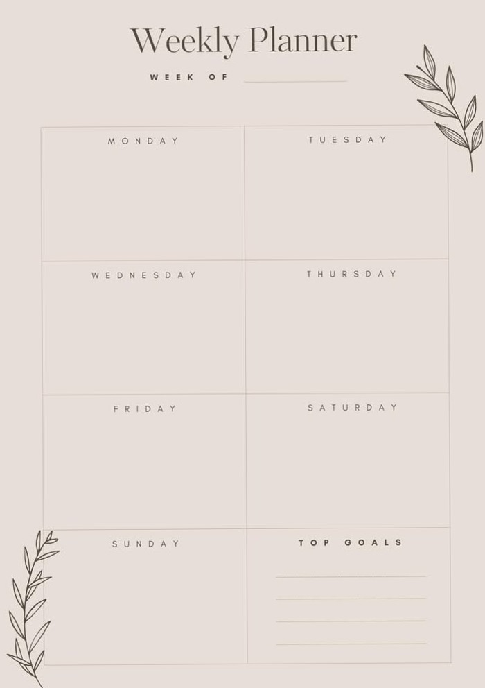 ☁️ 🤍 dream life manifestation: Raboteuse Hebdomadaire — Créations Numériques & Organiseurs Creatifs