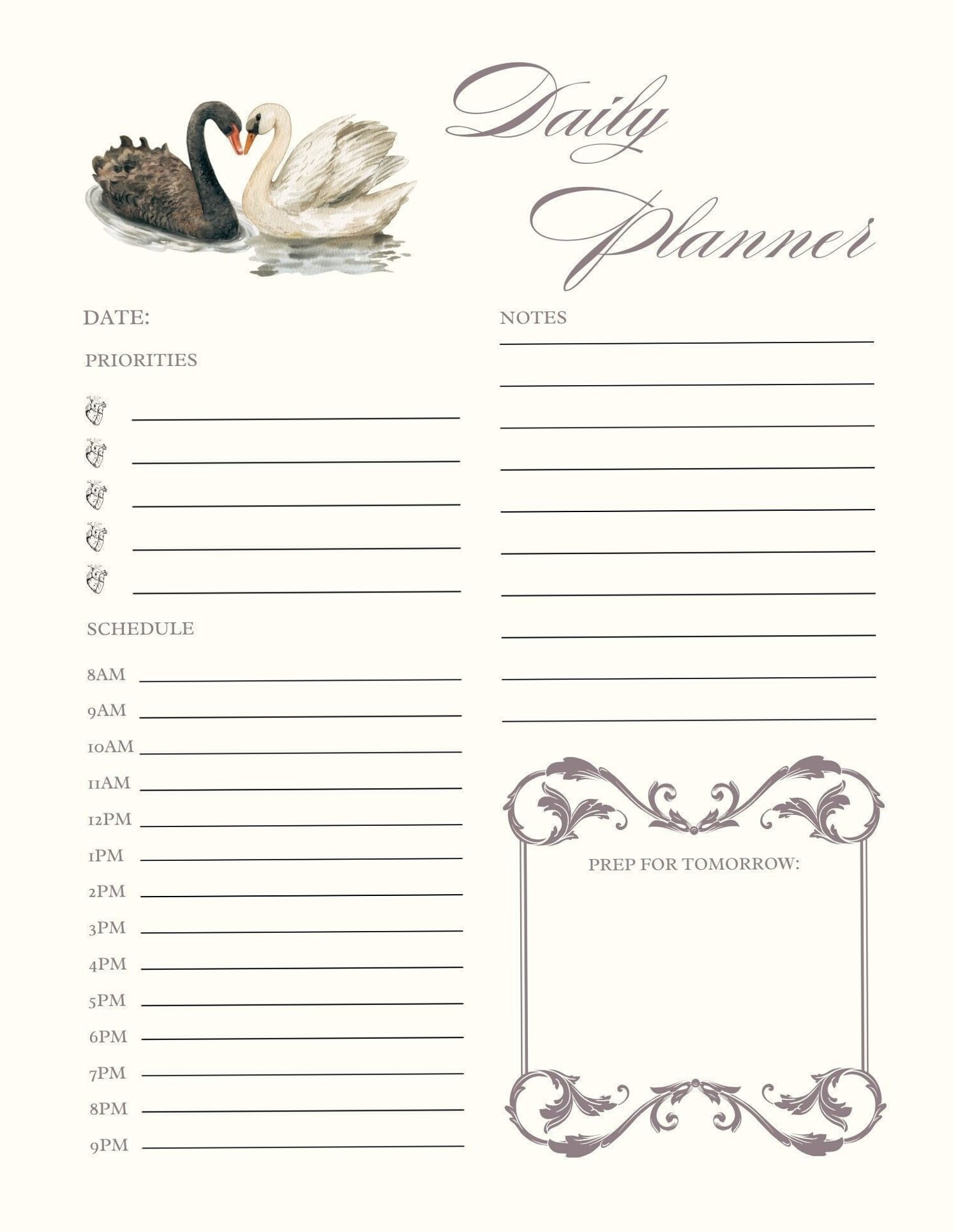 📝 📝 dream life manifestation: Romantic Aesthetic Daily Planner for Effortless Organization