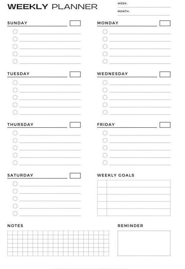 📝 🖇️ dream life manifestation: Romanticize Your Routine: 2-Week Blackout Planner for Digital Goals