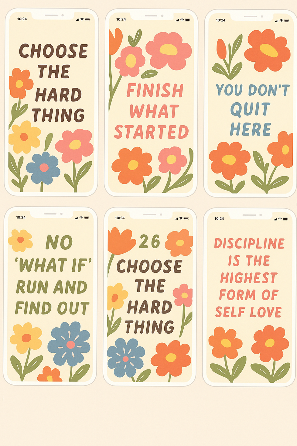 💎 💎 dream life manifestation: Soft Pink Floral Motivation for Runners & Women