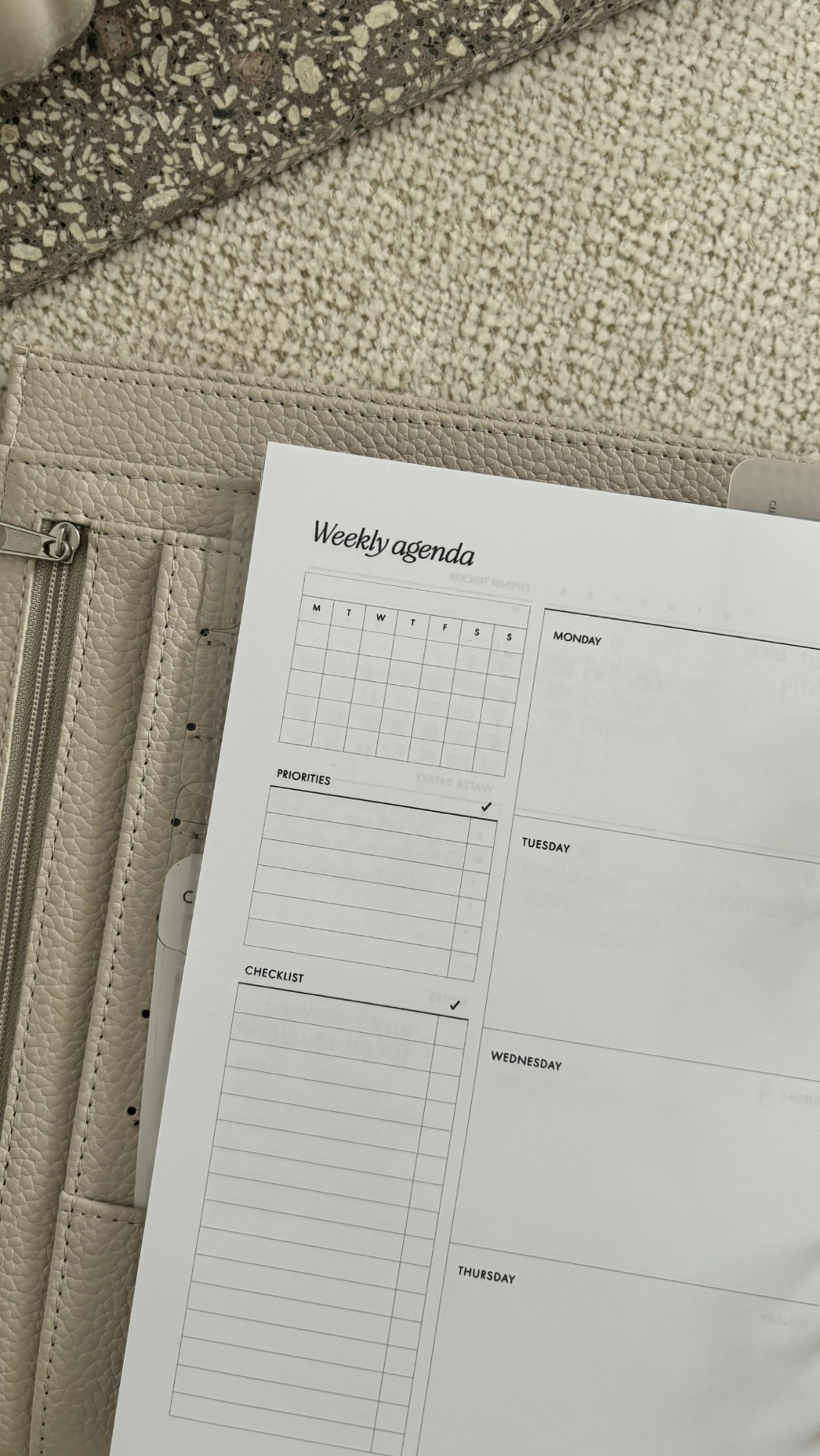 ☁️ 🌿 dream life manifestation: Ultimate A5 Beige Weekly & Daily Planner