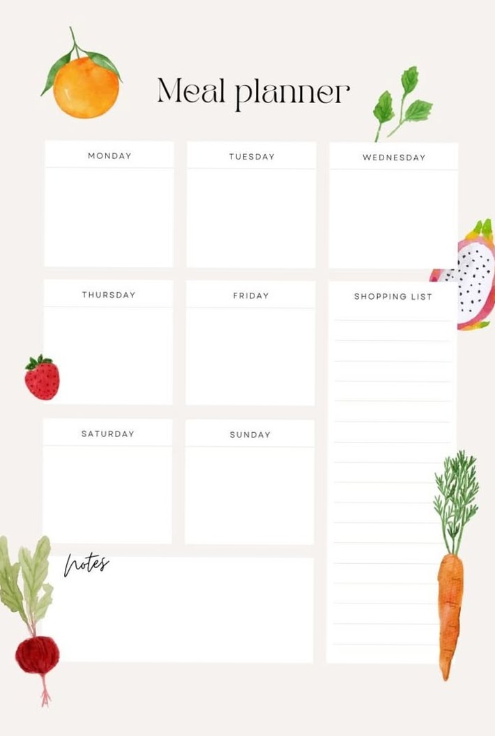 🎨 📍 dream life manifestation: Ultimate Meal Planner for Effortless Meal Prep