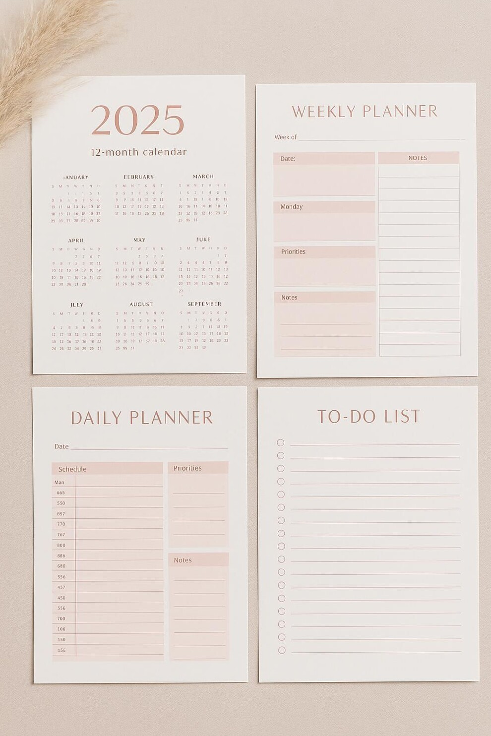 🕯️ 🤍 dream life manifestation: Weekly Planner 1653 — Digital Design & Creative Organization
