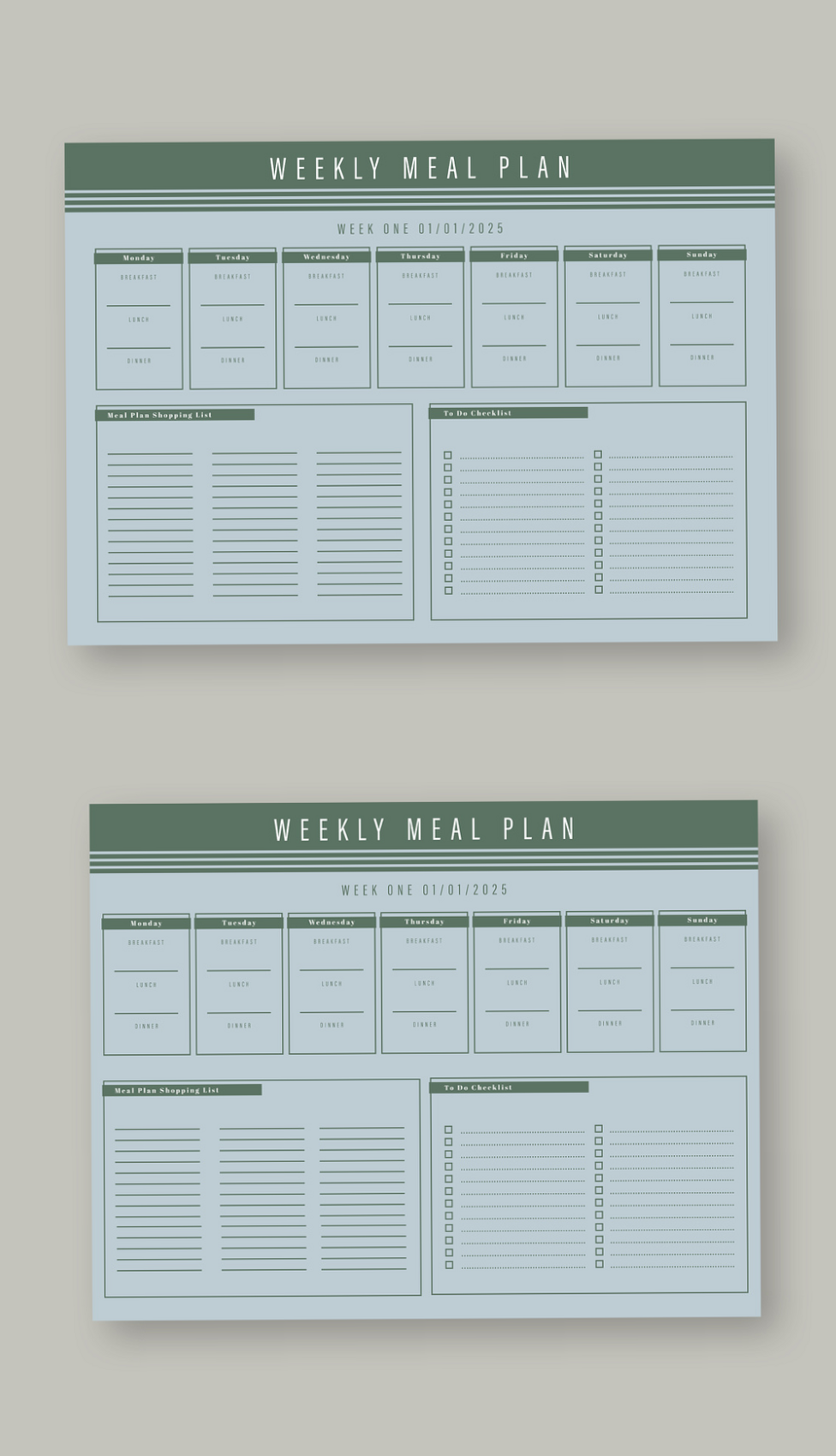 🕯️ 🤍 dream life manifestation: Weekly Planner Layout Stock Template