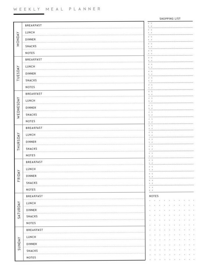 Eetdagboek: Creative Digital Design & Planner Assets — 🌈 🖌️ romanticize your routine