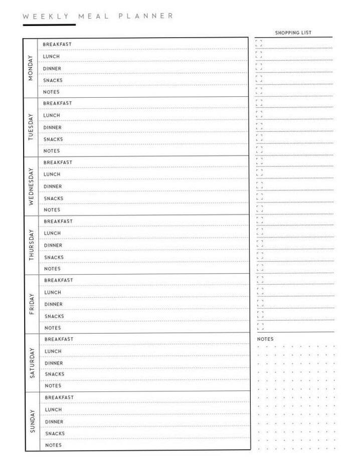 Eetdagboek: Digital Planner Templates & Creative Design Assets — 🖇️ 📁 secret to staying productive