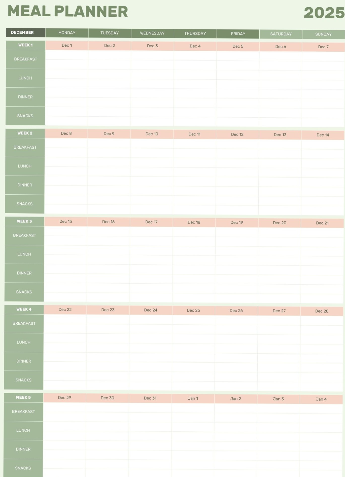 Effortless Meal Planner for Creative Living — 💍 💌 dream life manifestation