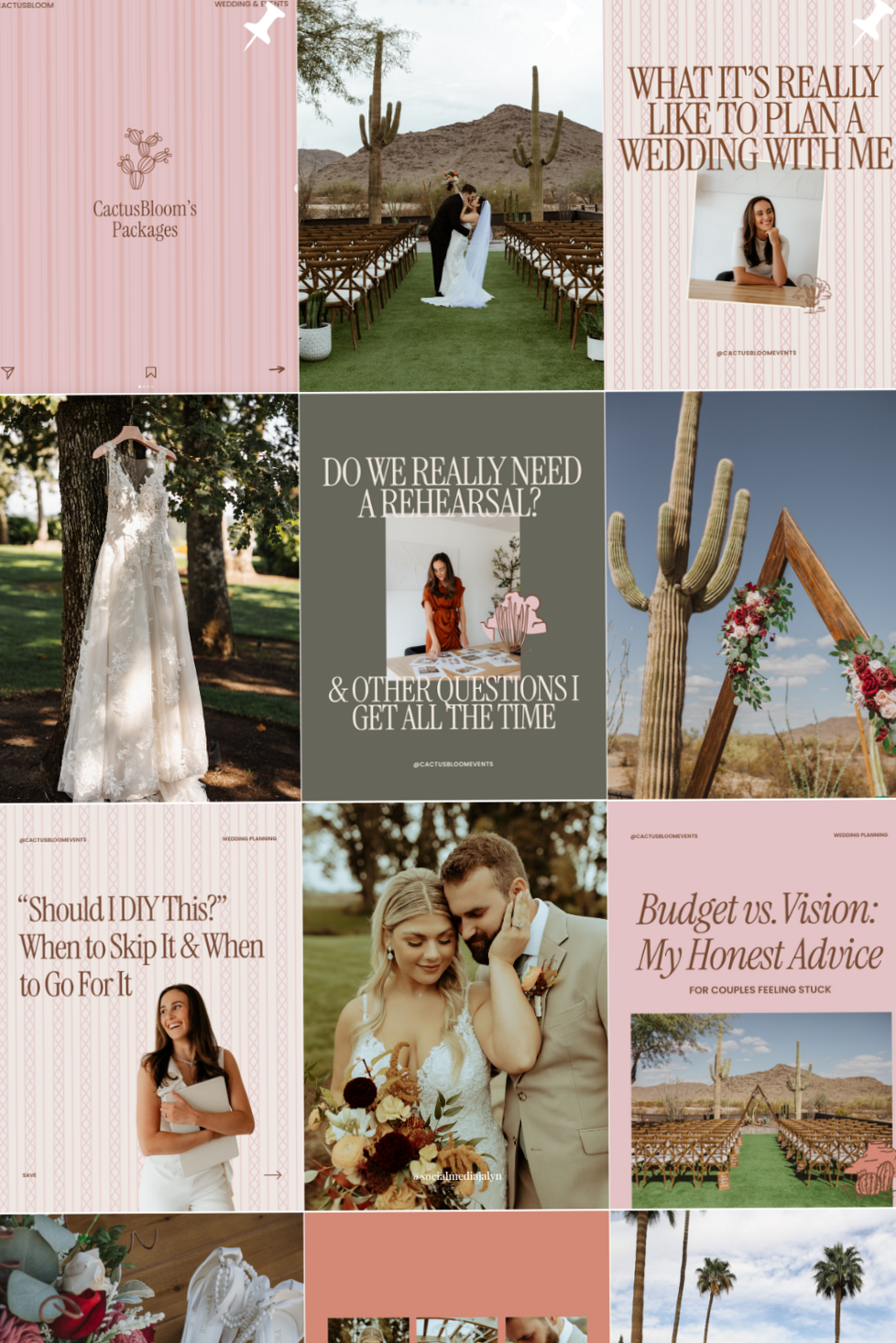 🎀 🤍 Elegant Wedding Feed Concepts for Planners & Photographers | romanticize your routine