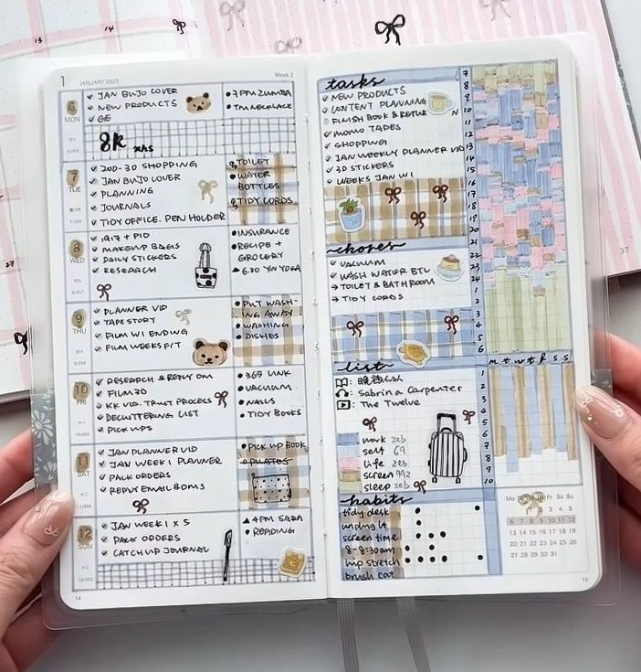 Elevate Your Hobonichi Spread with Digital Design Flair — 📝 📅 secret to staying productive