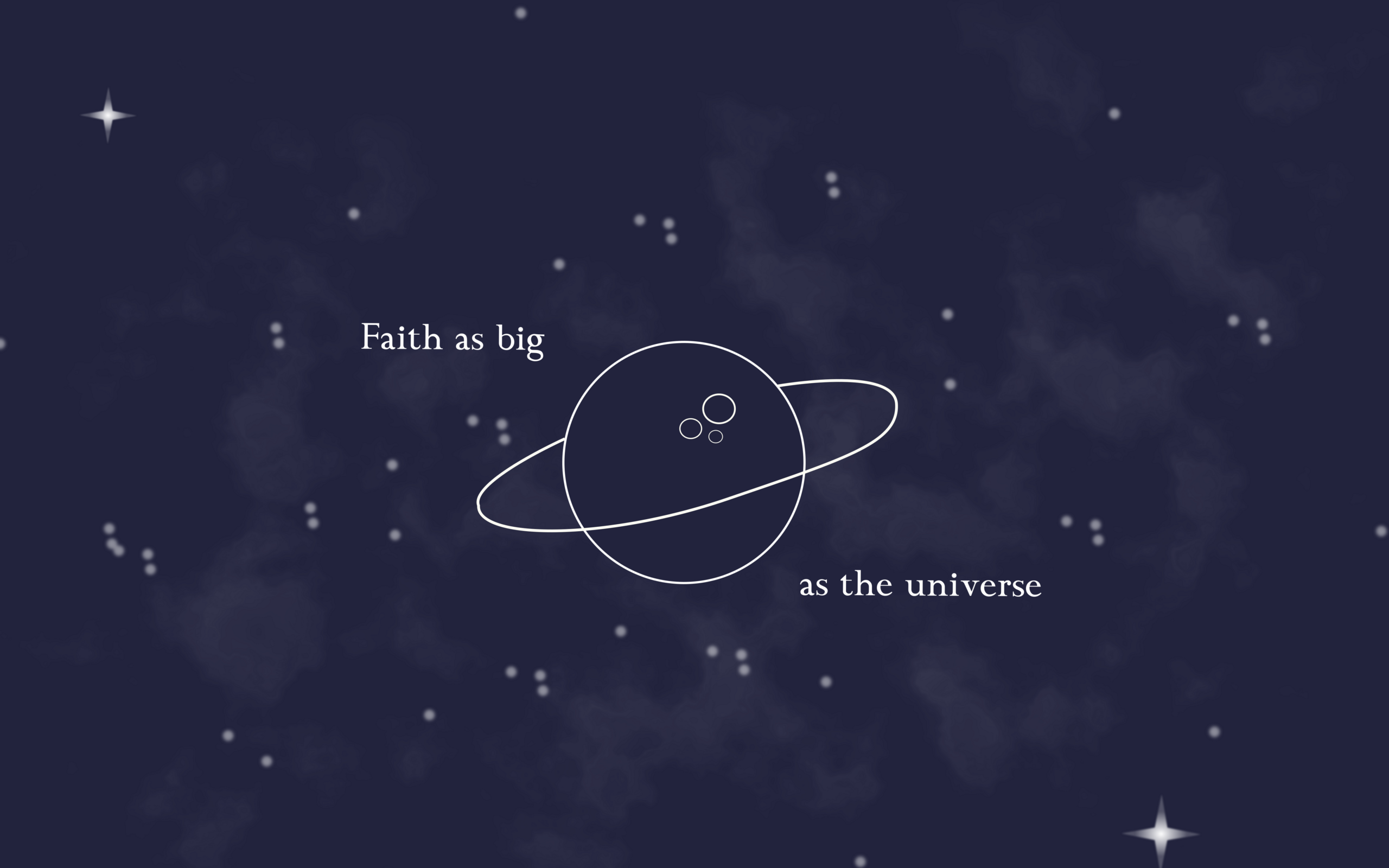 Faith as Big as the Universe Minimalist Marbled Wallpaper — 📁 📅 stay inspired all year long