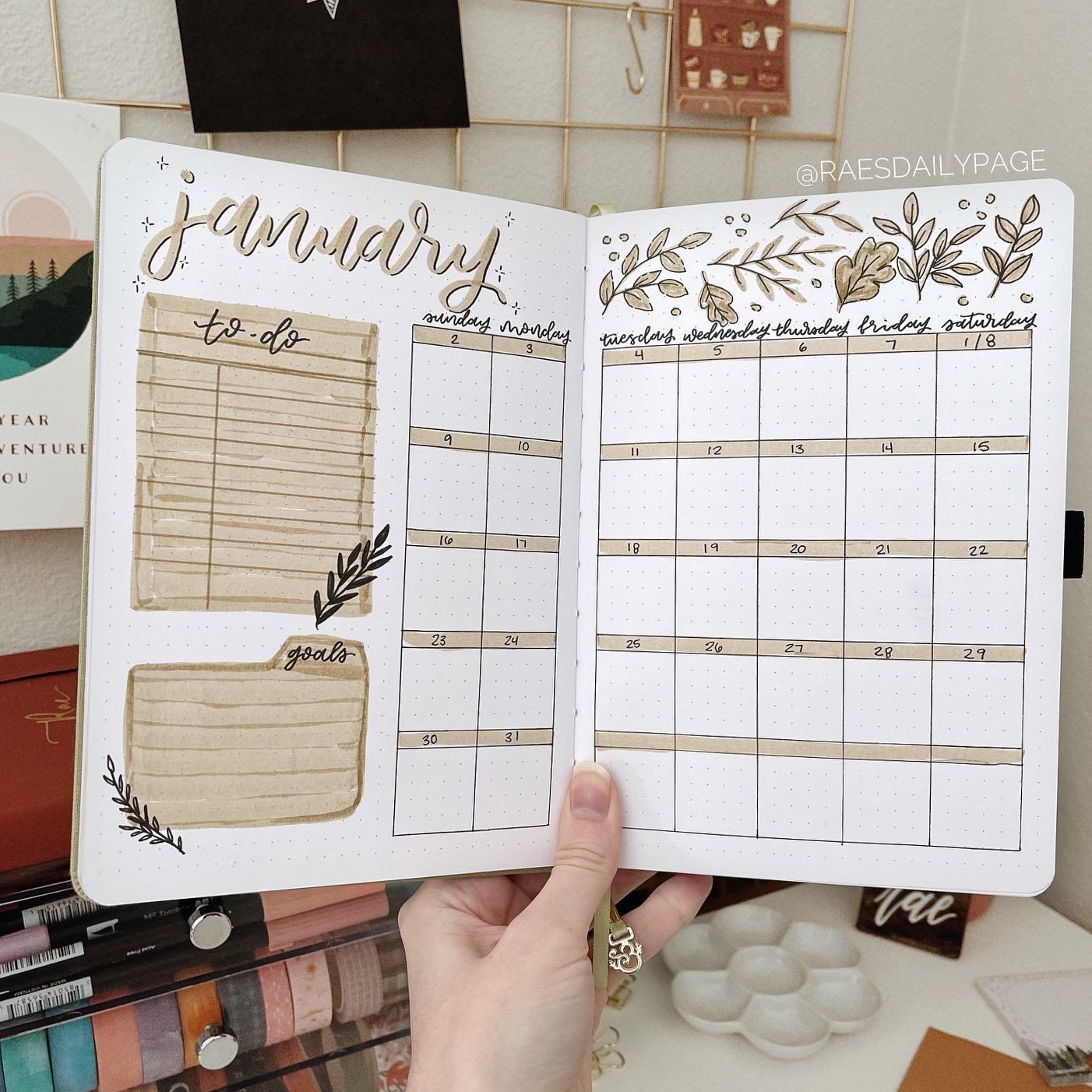 February Bullet Journal | Love Letters Theme — Rae’s Daily Page — 📍 🌈 stay inspired all year long