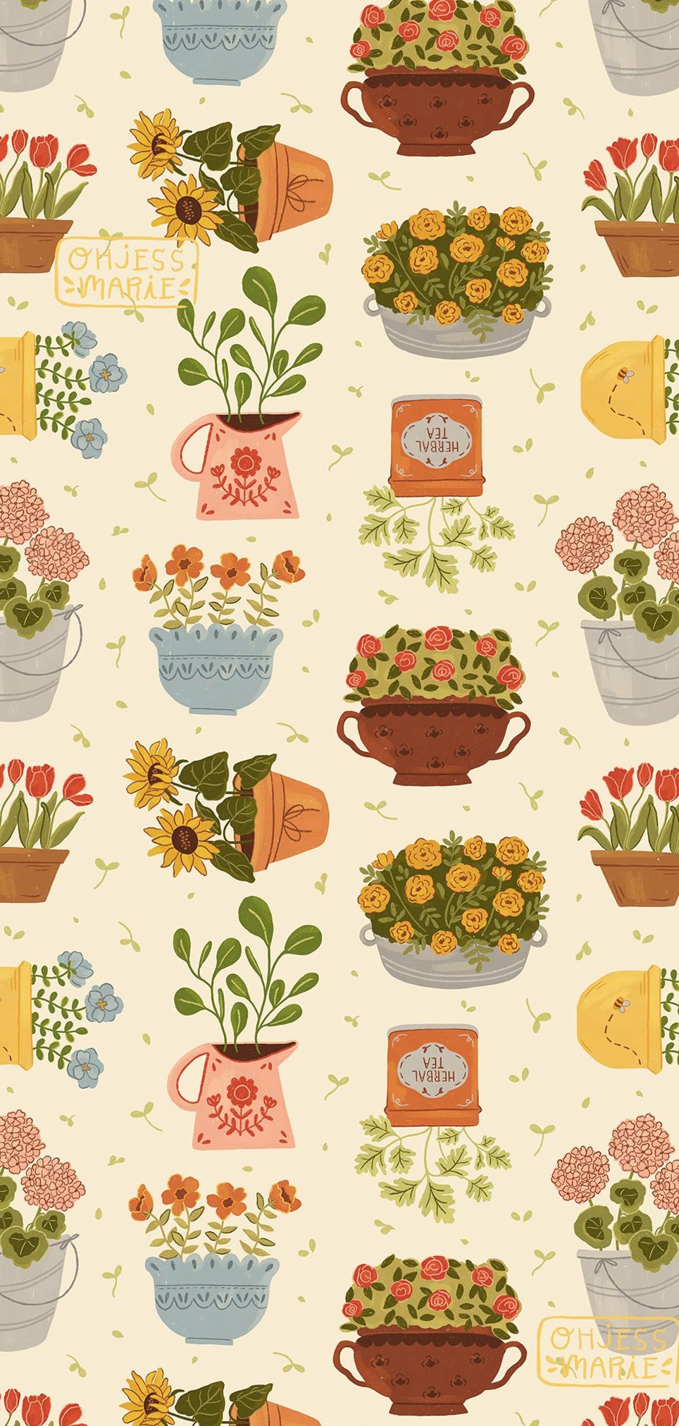 🎨 🌈 Floral Pot Patterns for Digital Design & Creative Projects | romanticize your routine