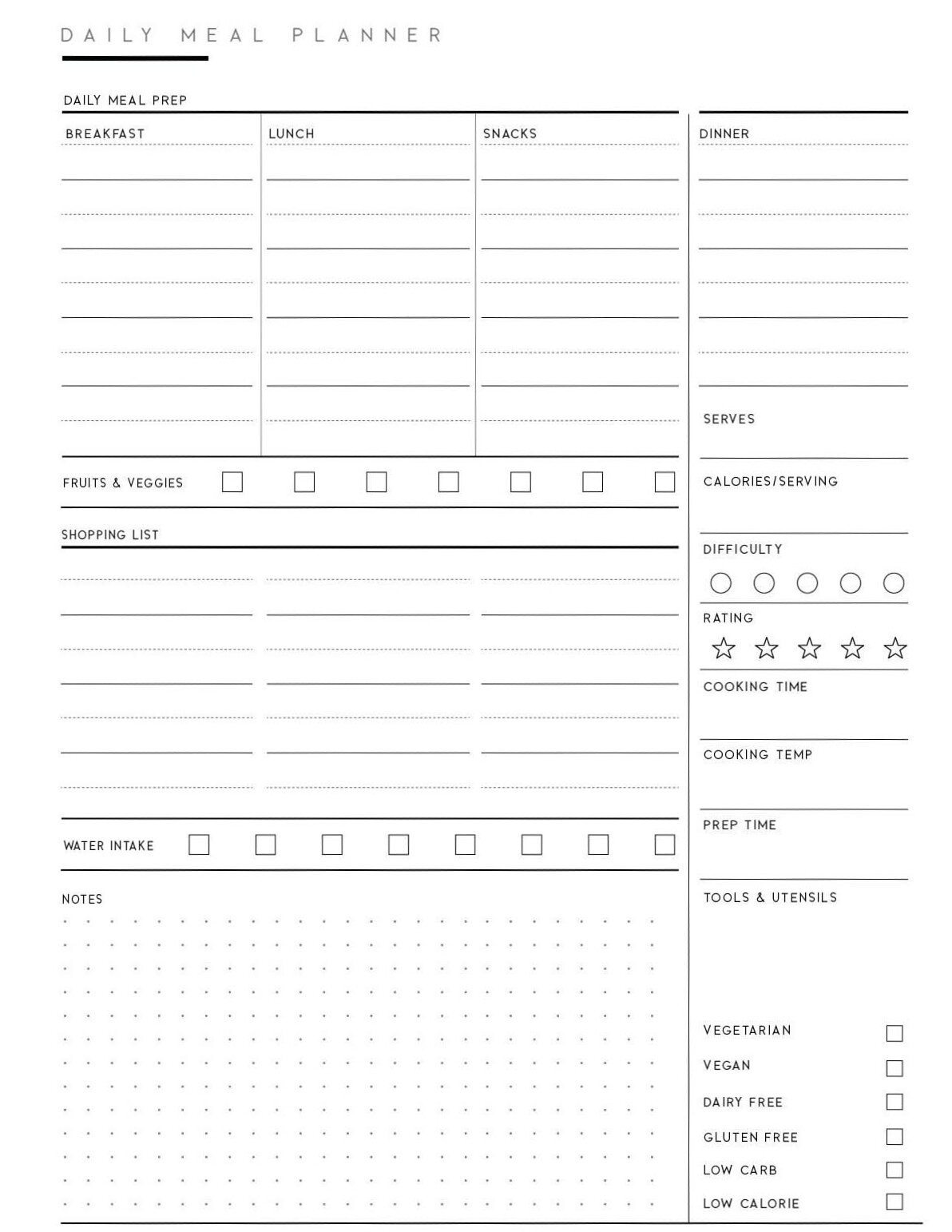 Free Meal Planner Template for Creative Designers | Stay Inspired Year-Round — 🎀 ☁️ dream life manifestation