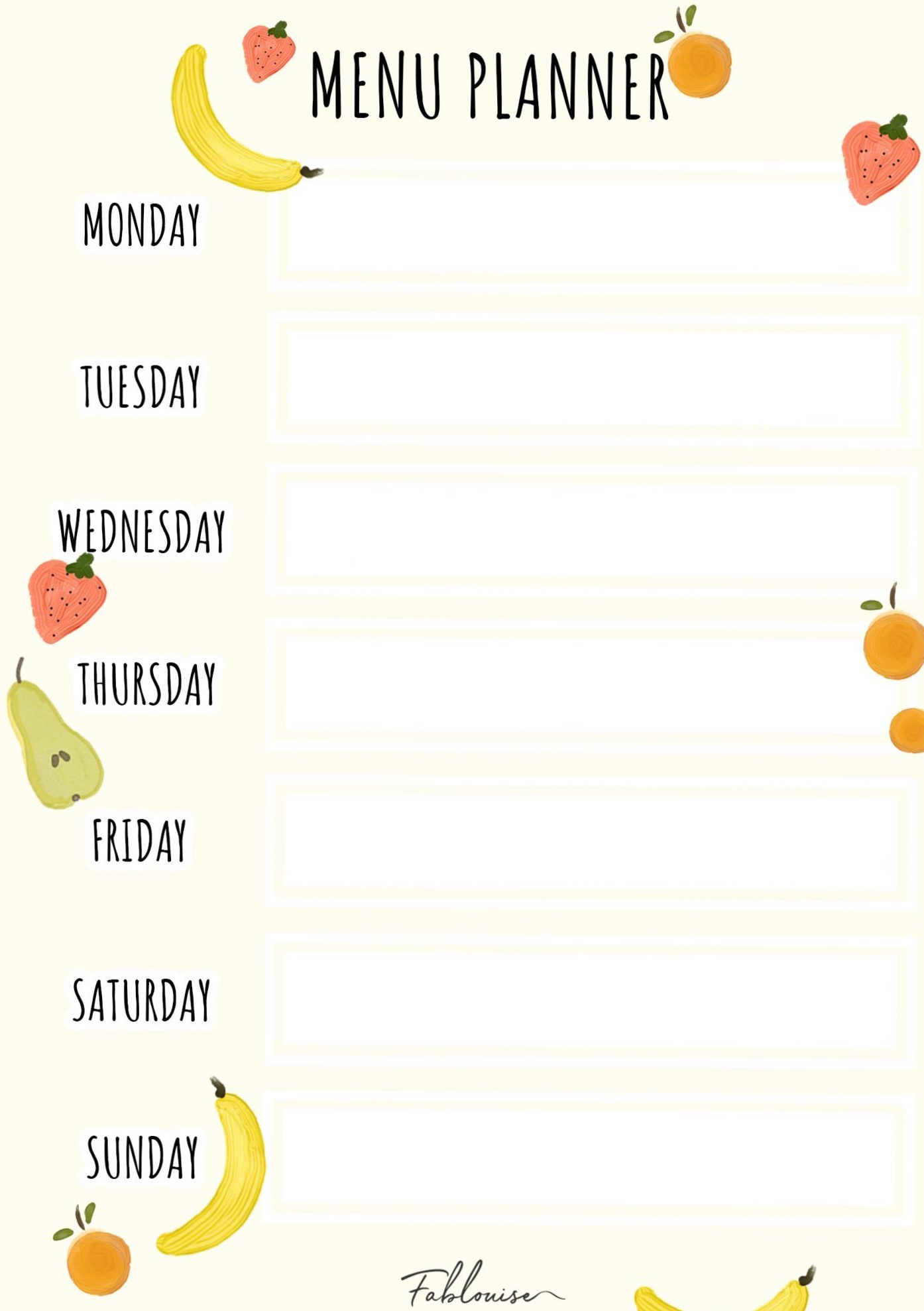 🌈 🌈 FREE PRINTABLE FAMILY PLANNER KIT #2 — Fablouise | secret to staying productive