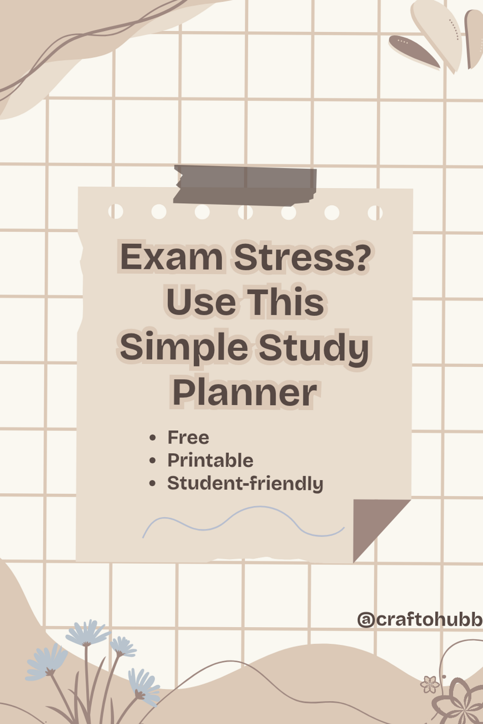 📊 🖇️ Free Study Planner for Exam Stress Relief | stay inspired all year long