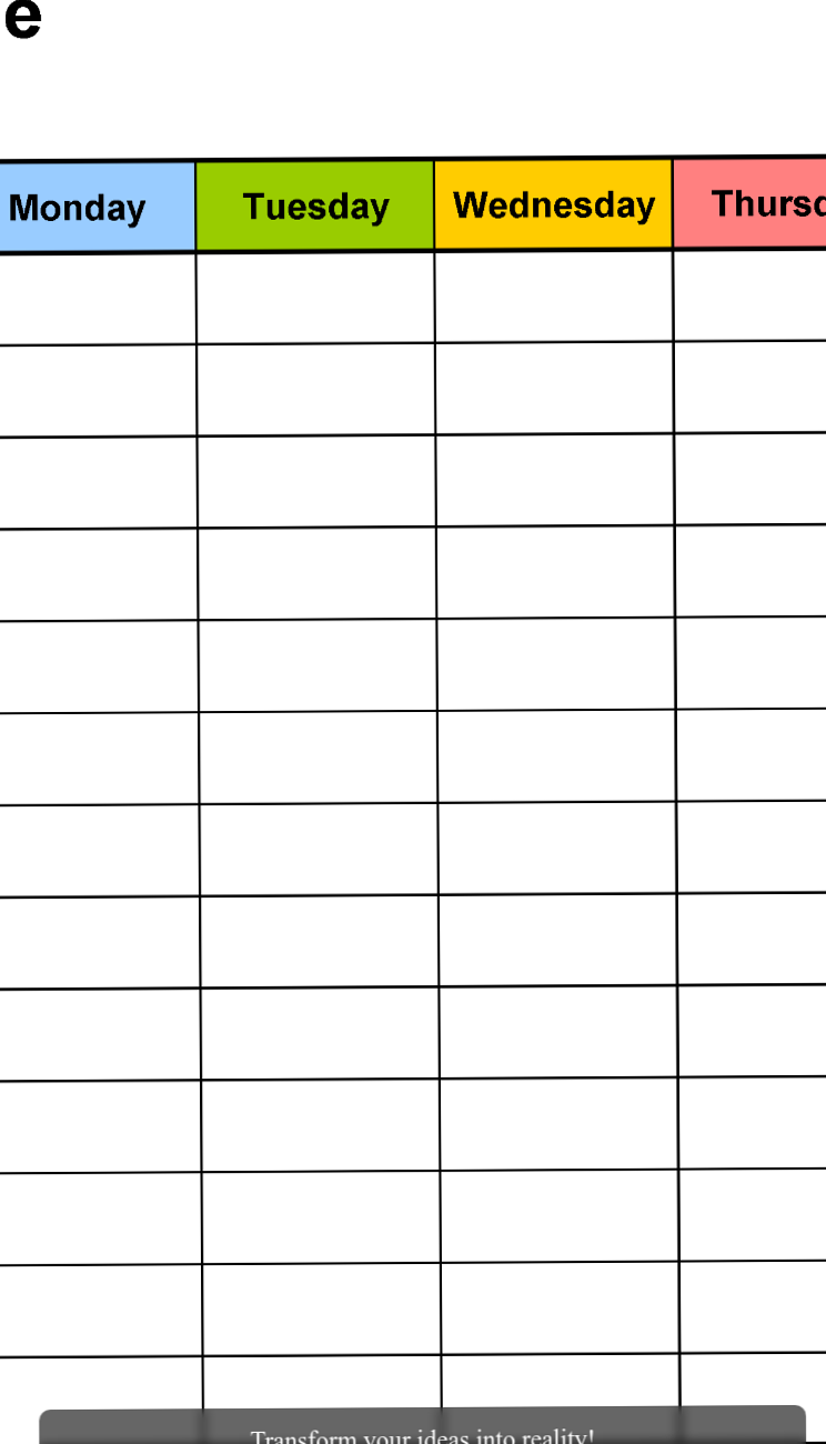 💍 🥂 Free Weekly Schedule Templates for Excel 5-7 Day Printable Planner | stay inspired all year long