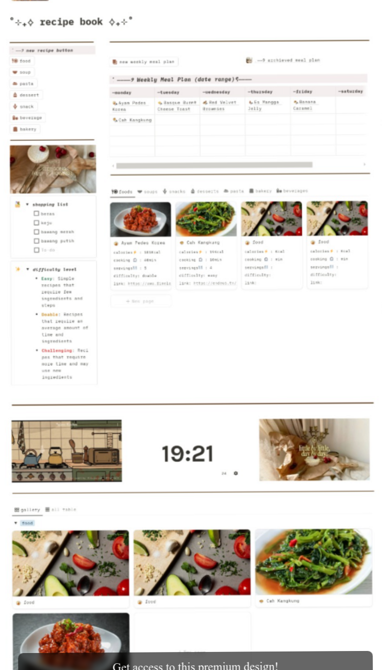 💍 🥂 game-changing digital system: Ultimate Notion Food Journal & Recipe Organizer for Home Cooks