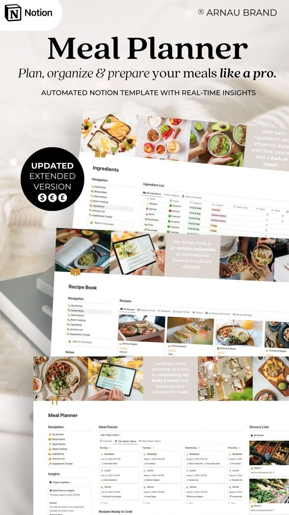 📍 🌈 game-changing digital system: Notion Meal Planner: Organize Recipes & Meals Effortlessly — The Ultimate Life Admin Tool