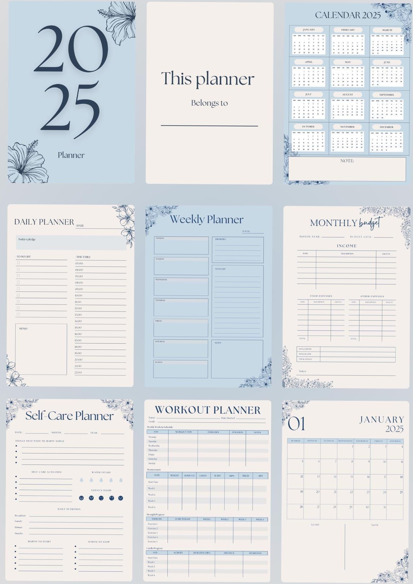 GiuliaInchingolo’s Planner Pages & Digital Tools — 📁 📊 stay inspired all year long