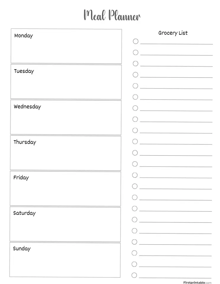 🤍 🕯️ Grocery List Templates | 35+ Free PDF Printables | stay inspired all year long