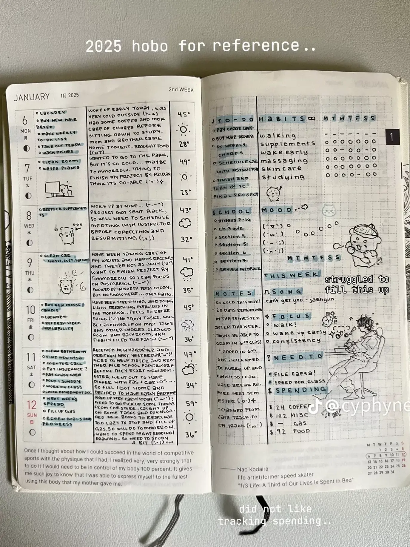 Hobonichi Weeks Layout — Digital Planner Design — 💎 🖌️ dream life manifestation