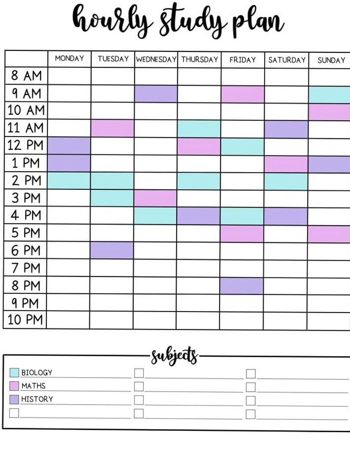 🎨 💎 Hourly Revision Planner for Digital Design & Creative Workflows | secret to staying productive
