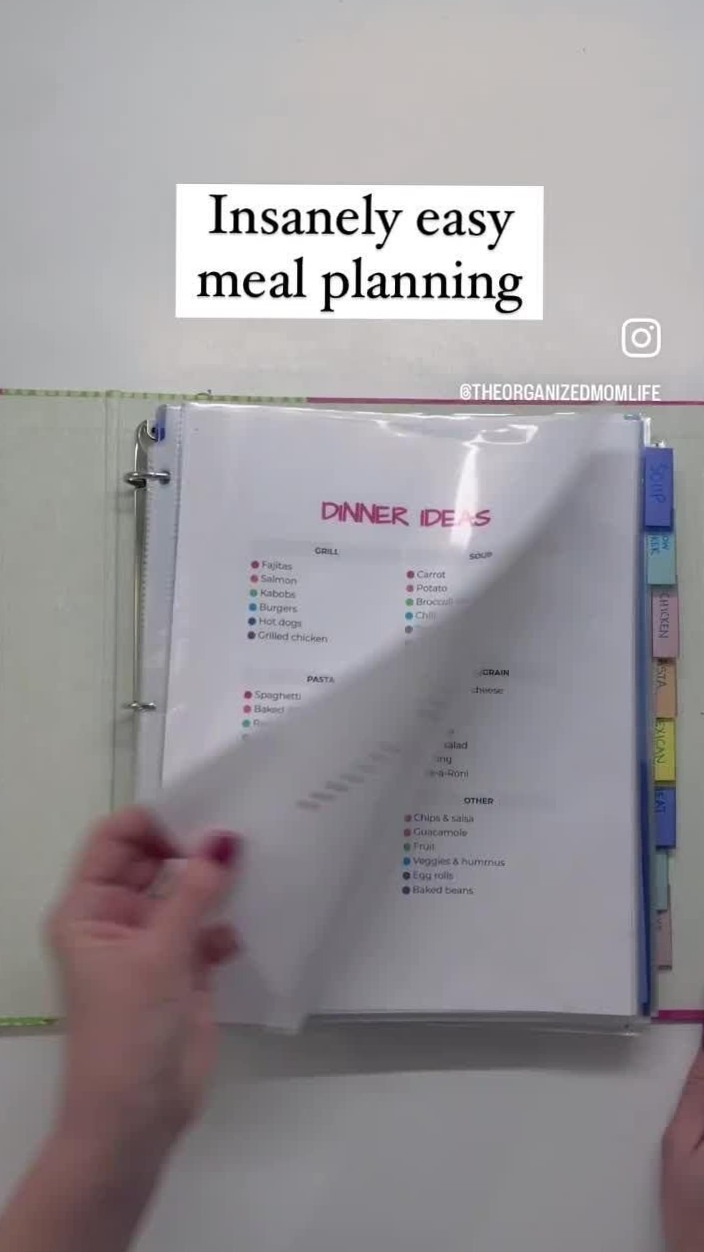 Insanely Easy Meal Planning for The Organized Mom Life — 🌈 📍 dream life manifestation