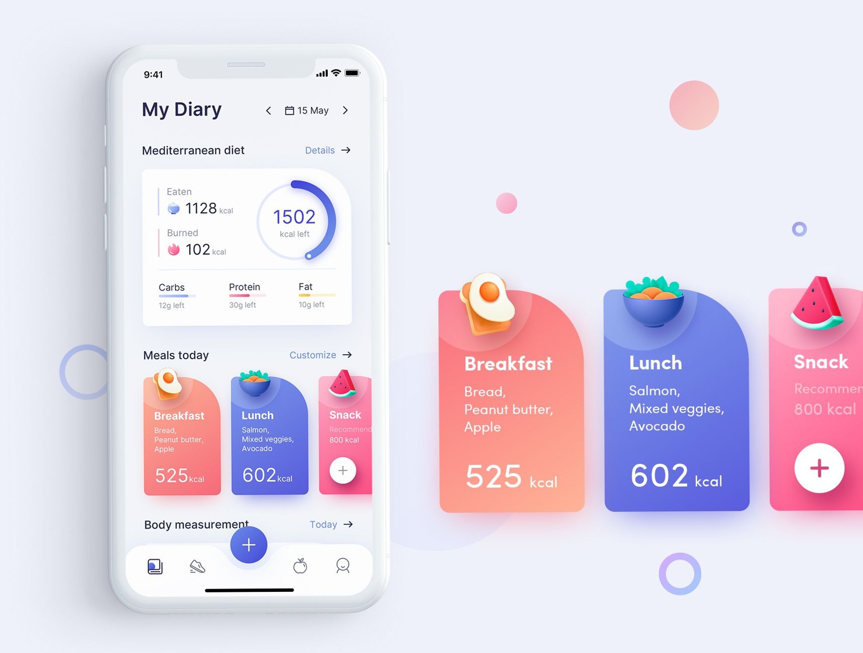 ioFit — Diet & Training App UI Kit for Digital Designers — ✨ 🕯️ secret to staying productive