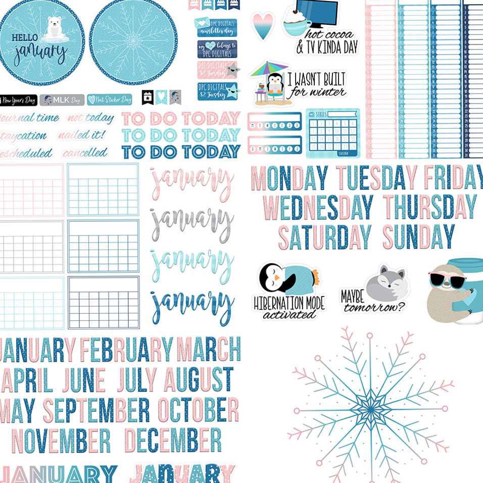 📌 📝 January Digital Planner Freebies | DPC Digitals | romanticize your routine