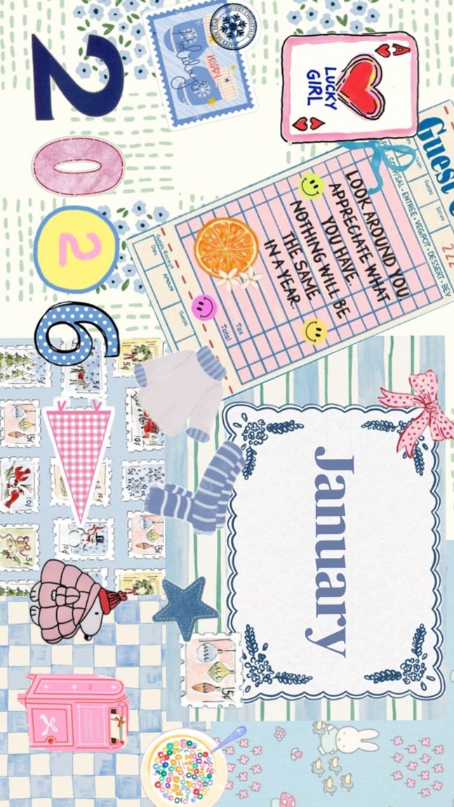 🌿 🤍 January DIY Calendar Winter Floral Design | romanticize your routine