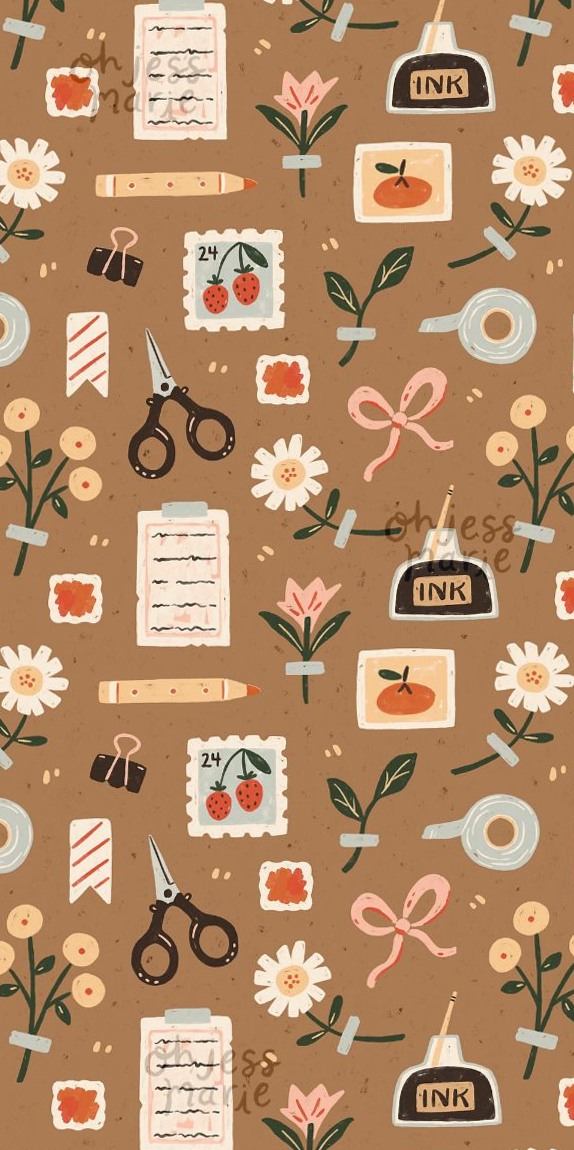 Journaling Things – Vintage Stationery Pattern — 📅 📅 stay inspired all year long