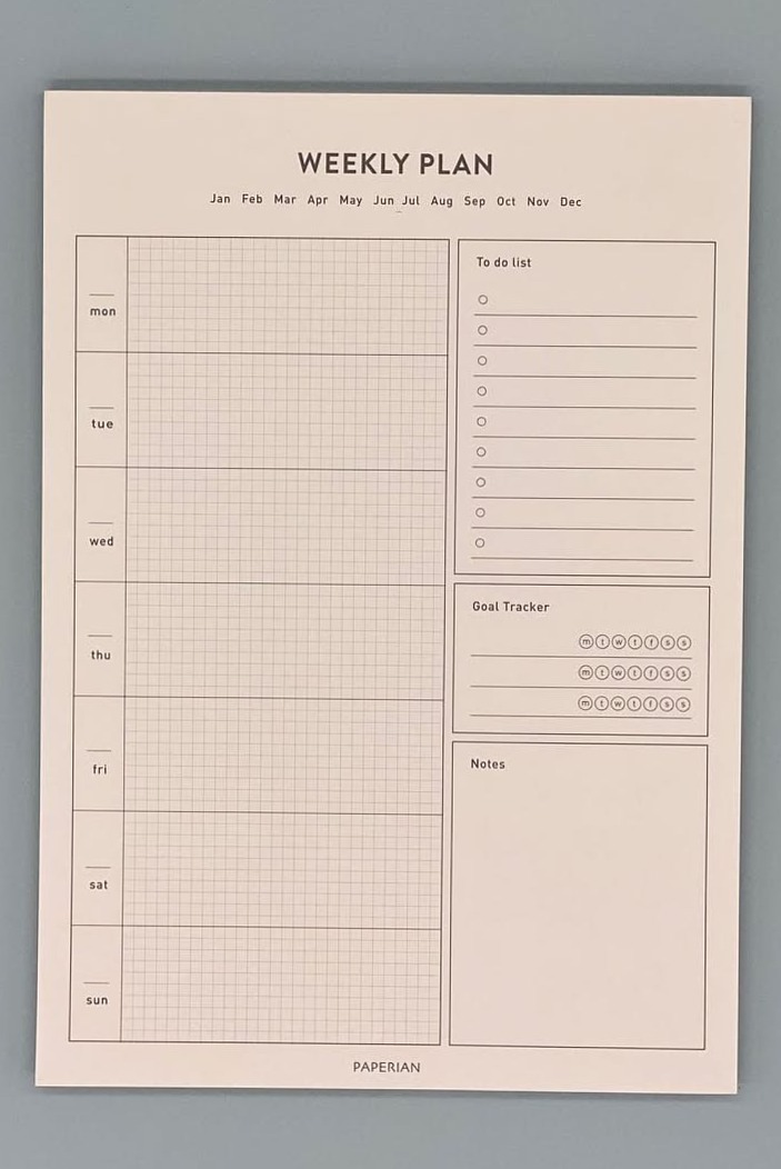 Life A5 Schedule Notepad | Weekly Planner Design & Study Planner Printable Template — 🌈 🎨 secret to staying productive