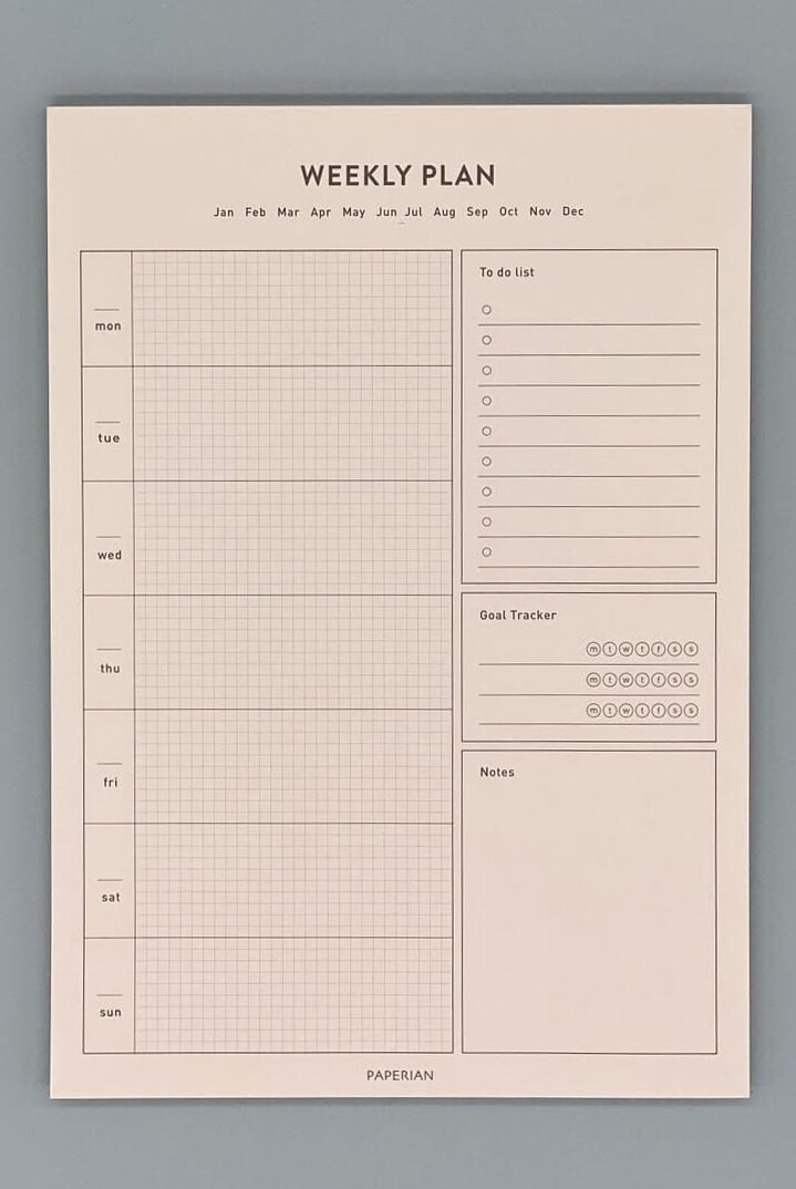 Life A5 Schedule Notepad | Weekly Planner Design, Study Planner Printable — 🕯️ 🌿 romanticize your routine