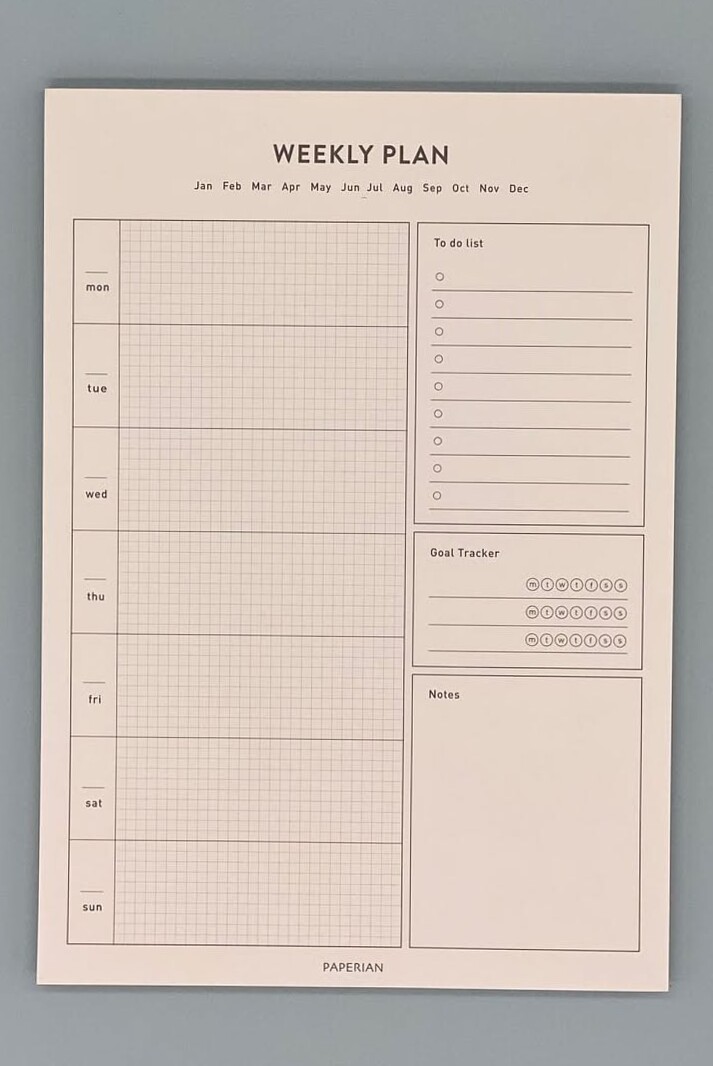 Life A5 Schedule Notepad | Weekly Planner Design & Study Printable — 🖇️ 📅 stay inspired all year long