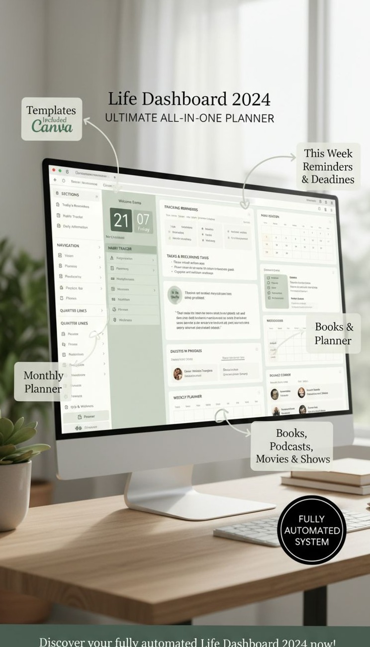 🖇️ 🖇️ Life Made Easy: Notion Templates for Balance | game-changing digital system