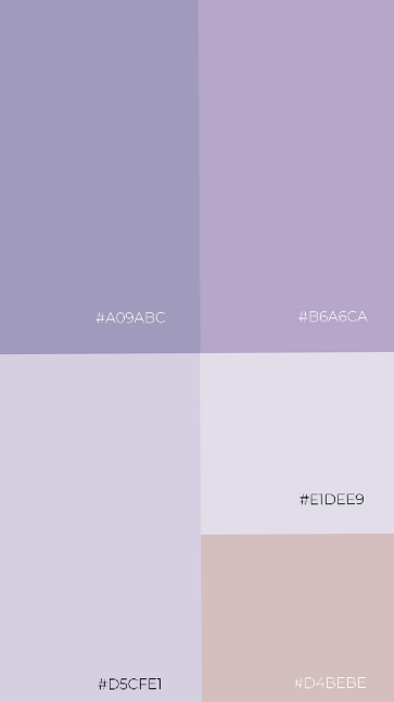 Lilac Purple Beige Palette for Digital Design & Planners — 🌿 🕯️ stay inspired all year long