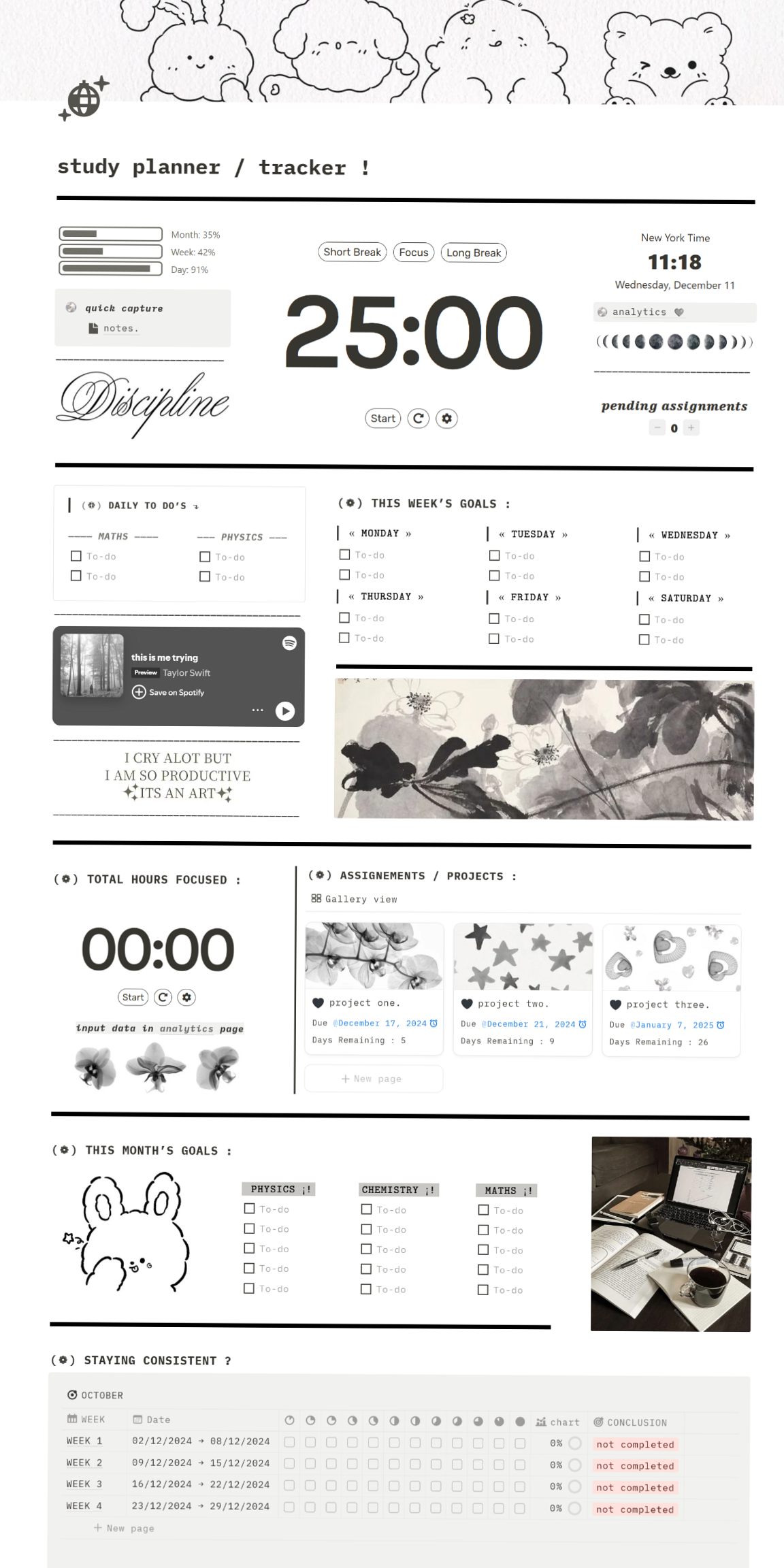 Linked Template for Digital Design & Planners — 🍰 🍰 romanticize your routine