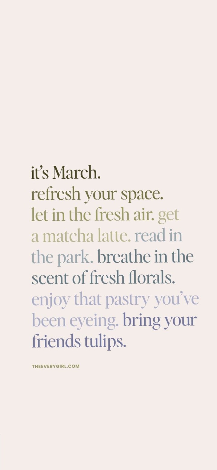 🌈 🌈 March To-Do List Wallpaper for Phone & Desktop | romanticize your routine