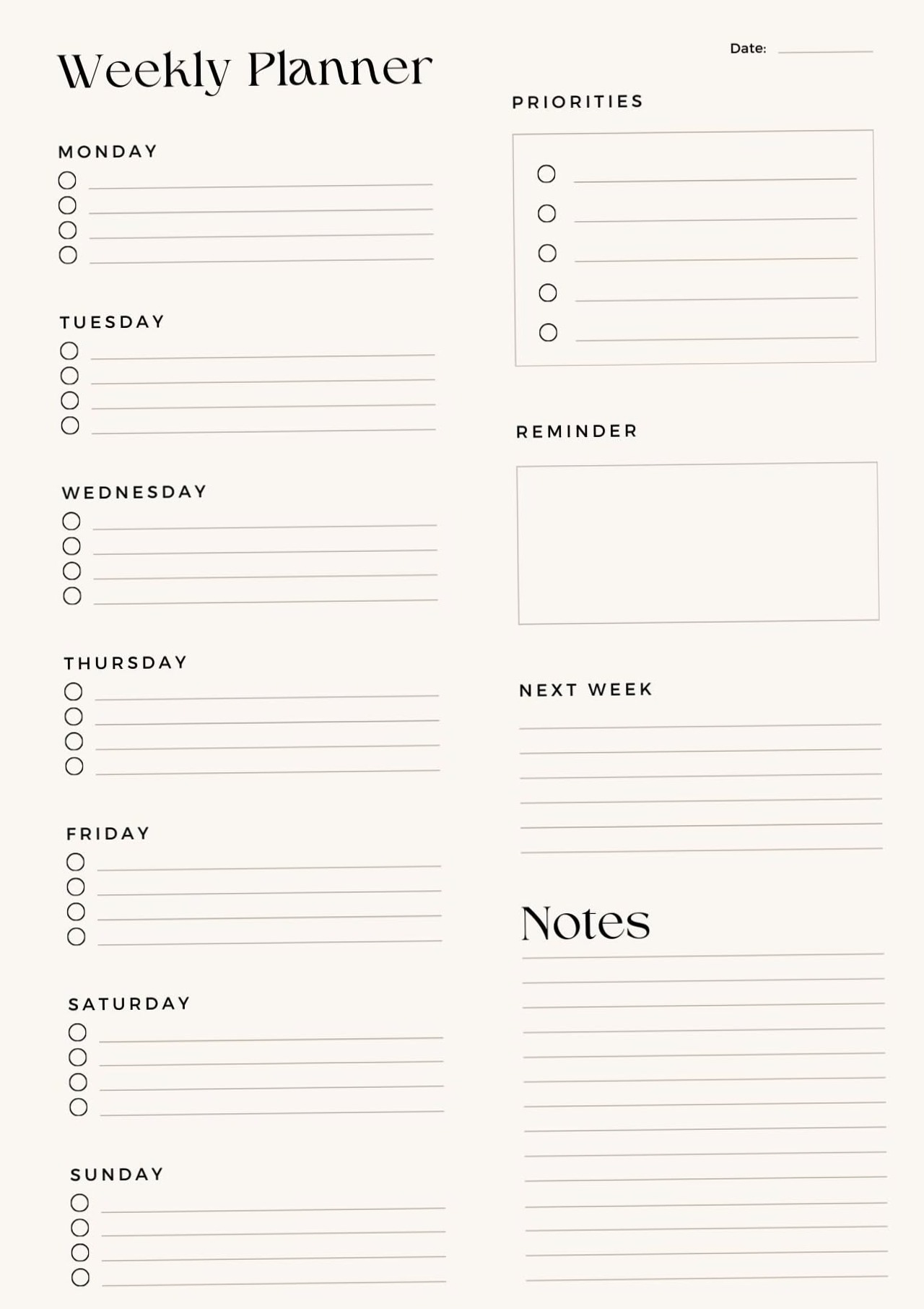 Minimalist Clean Weekly Planner for Digital Design & Creative Planning — 🕯️ 🕯️ stay inspired all year long