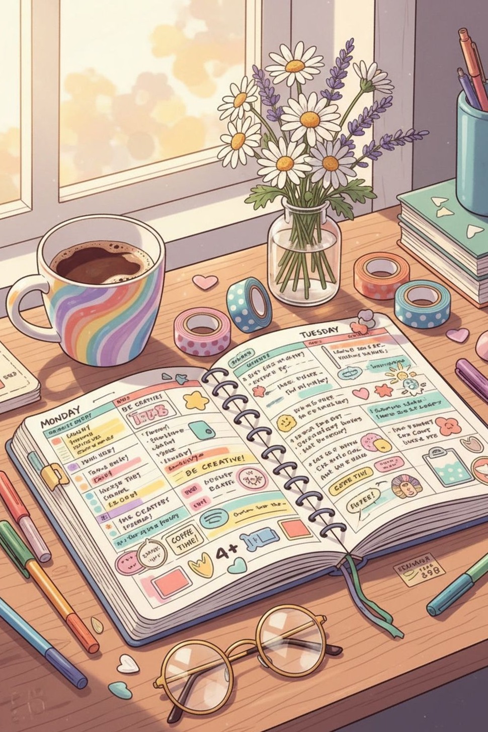 Minimalist To-Do Planner for Productivity & Goals | GoodNotes/Notability — 🌈 🌈 no-stress tracker