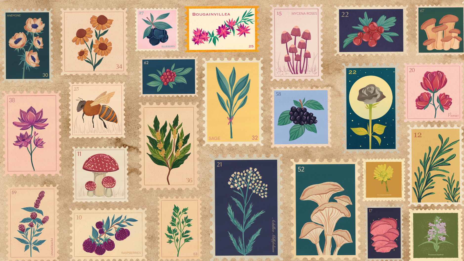 Modern Computer Background for Designers & Planners — 📍 💎 stay inspired all year long