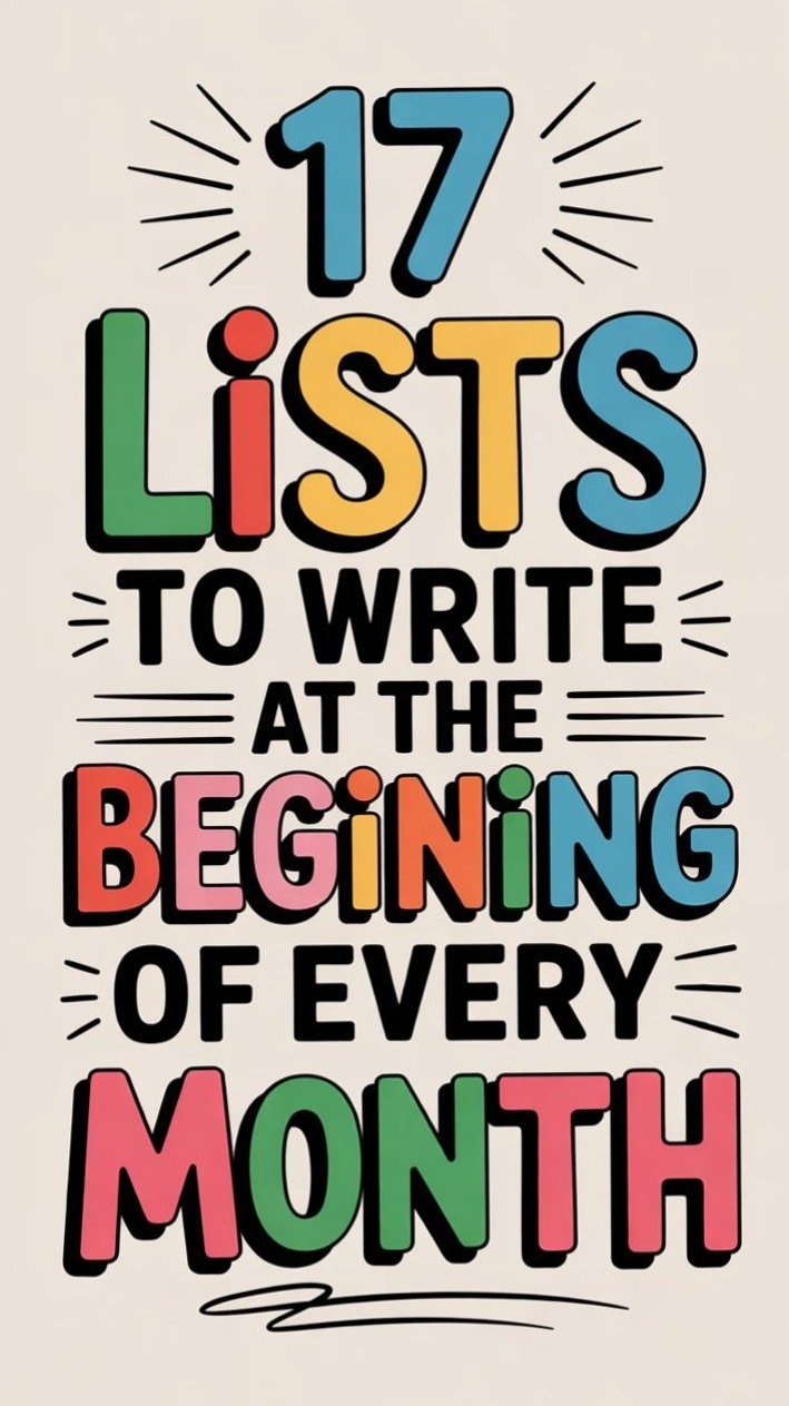 Monthly Lists for a More Organized Life 📝 — ✨ 🕯️ romanticize your routine