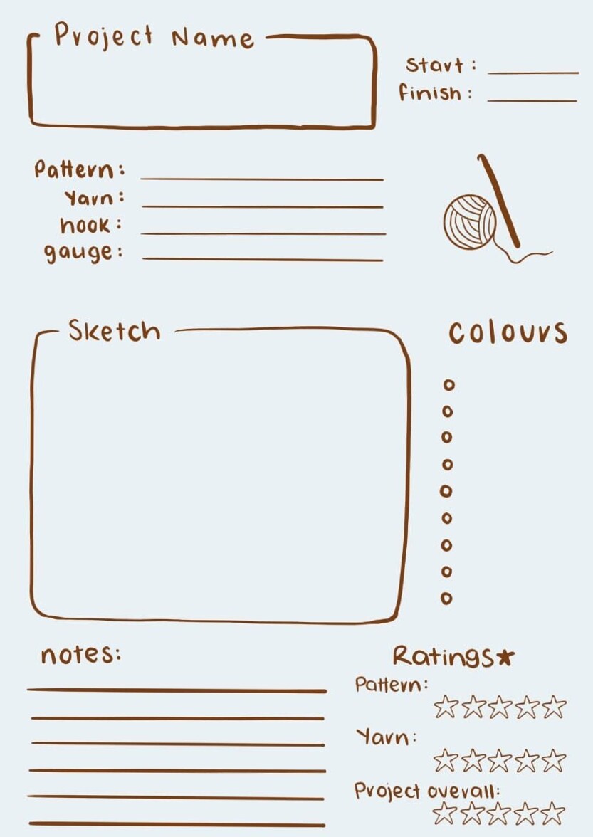 🖌️ 🎨 My Crochet Project Planner — Digital Design & Creative Organization | secret to staying productive