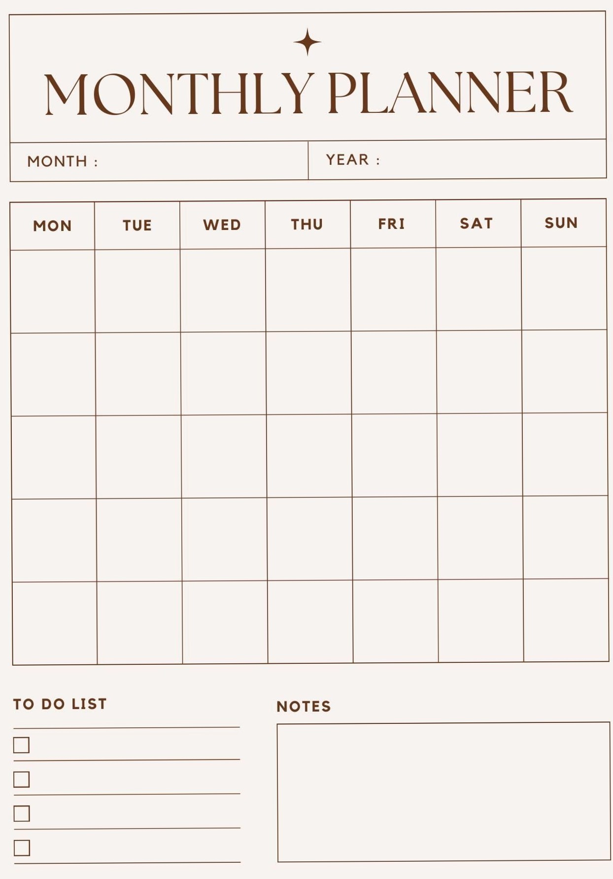 Note Organization Monthly Planner for Students | GoodNotes Design — 💌 🍰 secret to staying productive