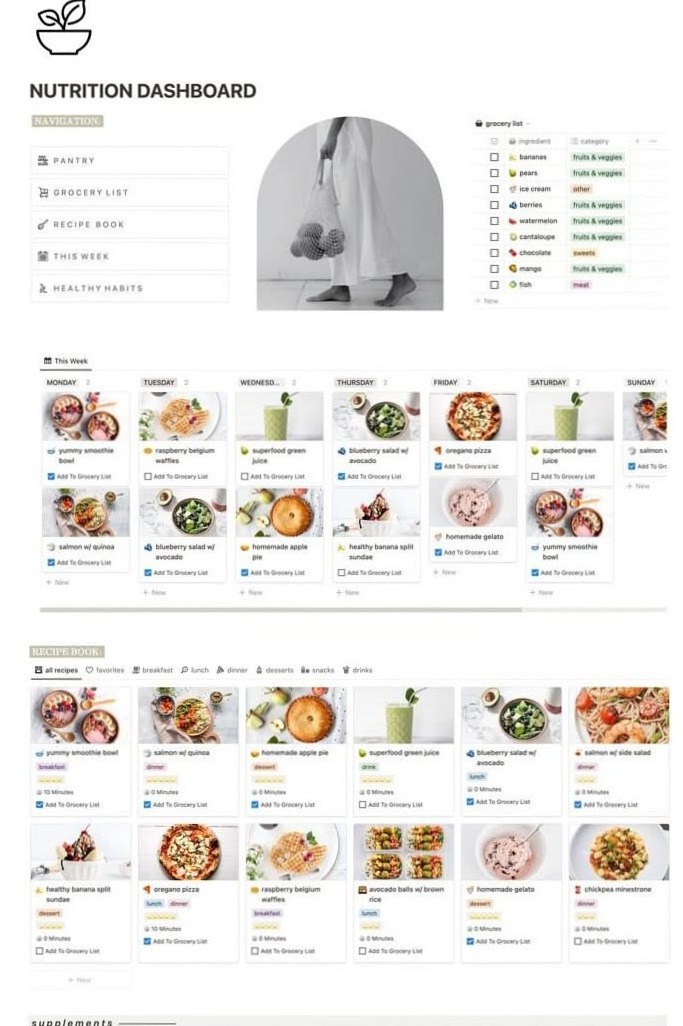 📝 📅 Notion Meal Planner & Fitness Tracker 2026 — No-Stress Tracker | seamless organization hack