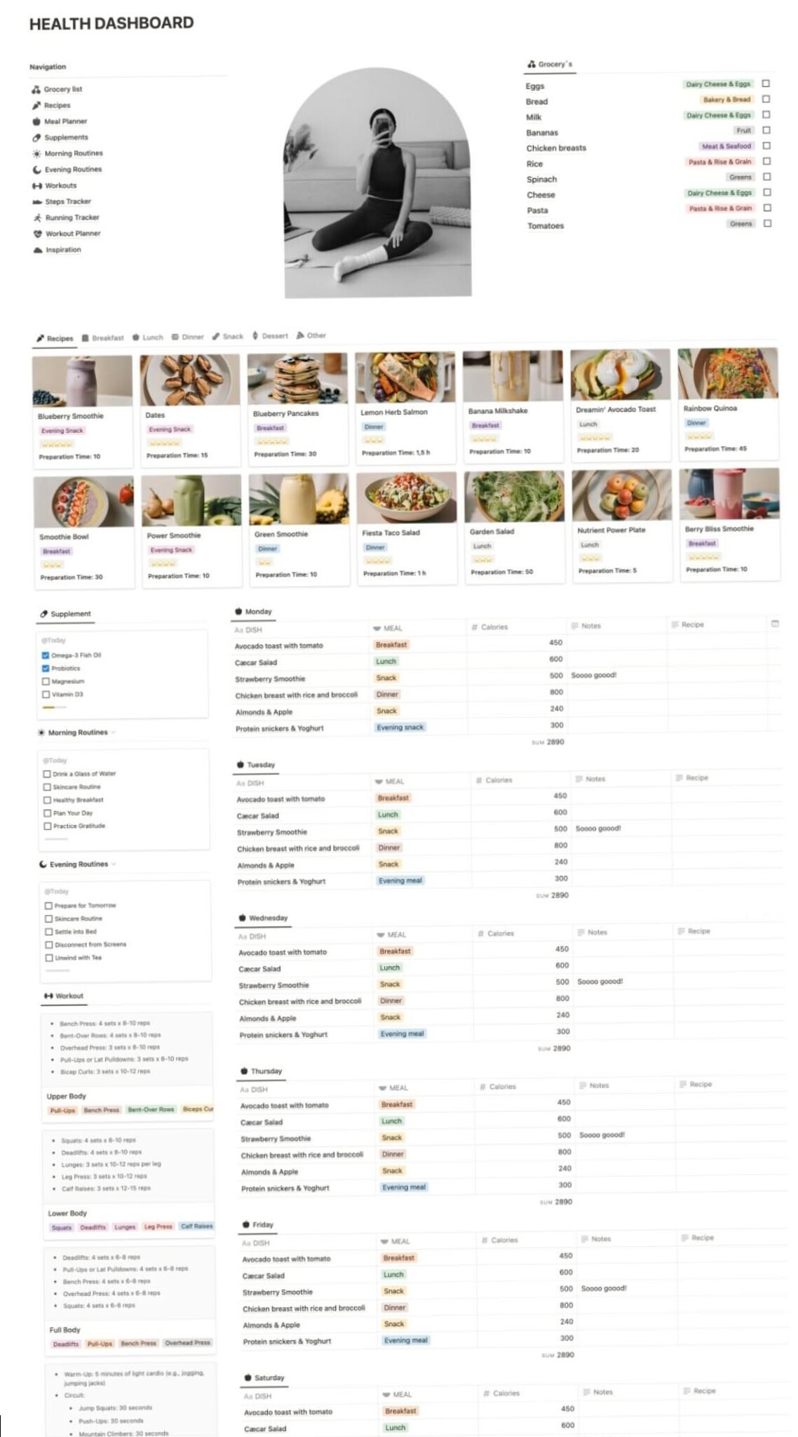 🪄 🎨 Notion Meal Planner for Digital Design & Creative Workflows | game-changing digital system
