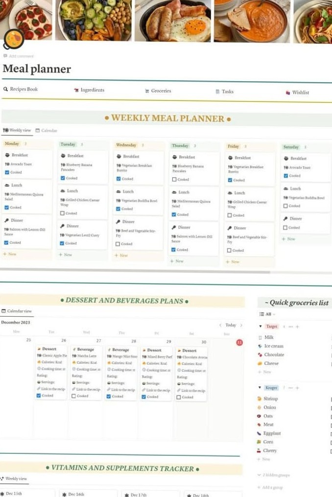 📌 📝 Notion Meal Planner: Your Recipe for Success | only tool for life admin | 2026 efficiency hack